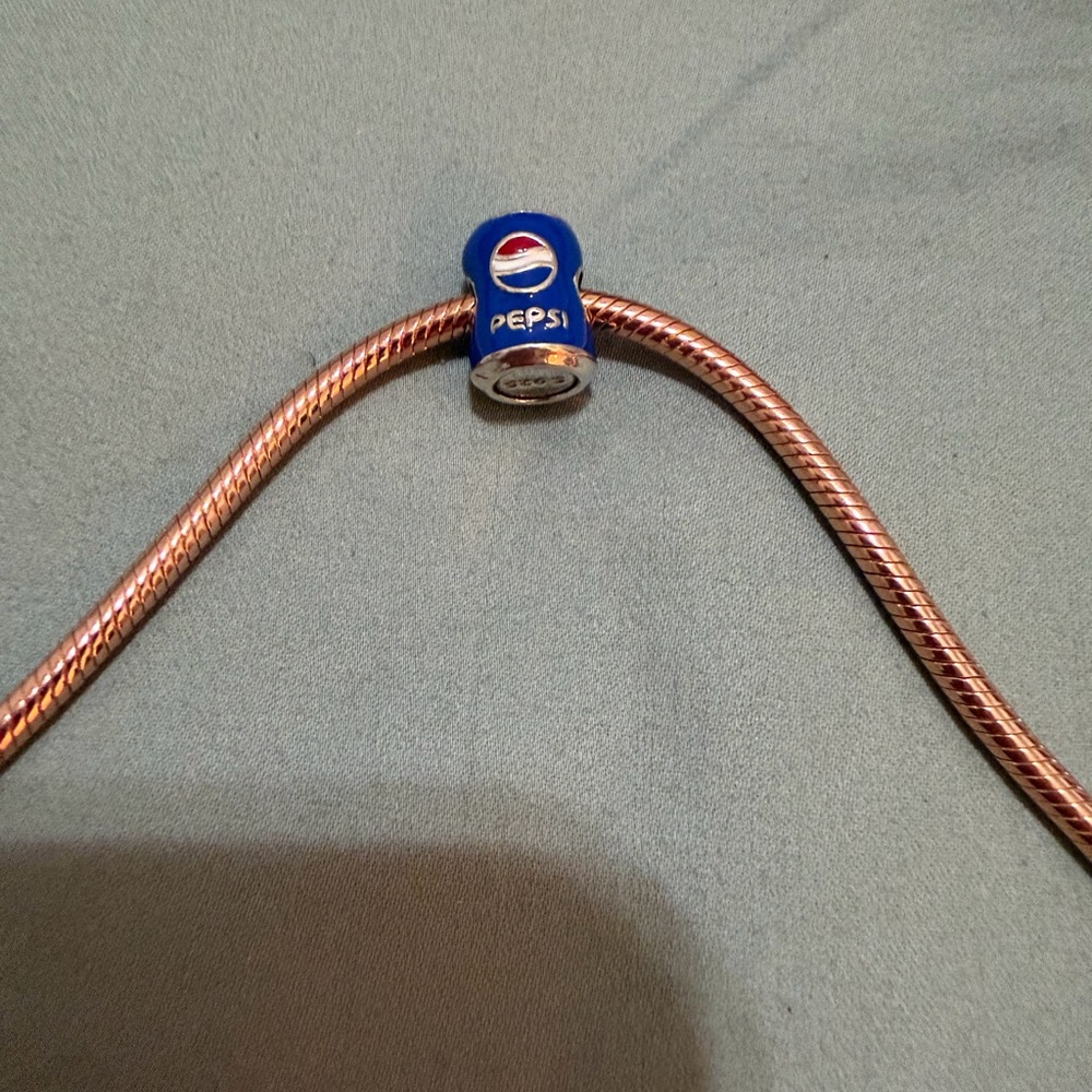 Silver & Blue Pepsi Can Charm - Picture 3 of 5